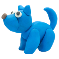 feito à mão plasticina fofa cachorro png