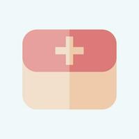 Icon First Aid Kit. related to Spare Parts symbol. flat style. simple design editable. simple illustration vector