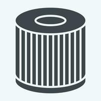 Icon Filter. related to Spare Parts symbol. glyph style. simple design editable. simple illustration vector