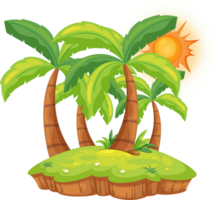 sea islands palm tree png