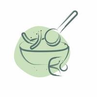 Icon Chimichurri. related to Argentina symbol. Color Spot Style. simple design editable. simple illustration vector