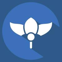 Icon Erythrina. related to Argentina symbol. long shadow style. simple design editable. simple illustration vector