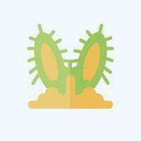 Icon Cactus. related to Argentina symbol. flat style. simple design editable. simple illustration vector