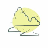 Icon Glacier. related to Argentina symbol. Color Spot Style. simple design editable. simple illustration vector