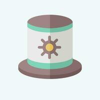 Icon Hat. related to Argentina symbol. flat style. simple design editable. simple illustration vector