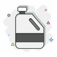 Icon Antifreeze. related to Spare Parts symbol. comic style. simple design editable. simple illustration vector