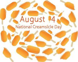 National Creamsicle Day Vector illustration.