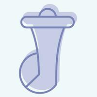 Icon Car Horn. related to Spare Parts symbol. two tone style. simple design editable. simple illustration vector