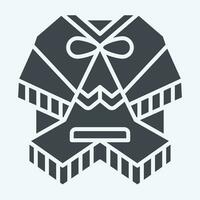 Icon Poncho. related to Argentina symbol. glyph style. simple design editable. simple illustration vector