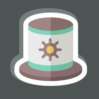 Sticker Hat. related to Argentina symbol. simple design editable. simple illustration vector