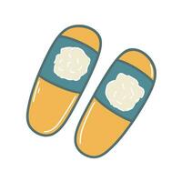 Womens house shoes clip art vector