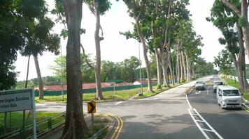Singapur ciudad ver desde doble decker parabrisas video