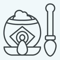 Icon Mate Tea. related to Argentina symbol. line style. simple design editable. simple illustration vector