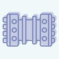 Icon Bandoneon. related to Argentina symbol. two tone style. simple design editable. simple illustration vector