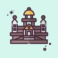 Icon Parliament. related to Argentina symbol. MBE style. simple design editable. simple illustration vector