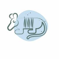Icon Armadillo. related to Argentina symbol. Color Spot Style. simple design editable. simple illustration vector