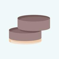 Icon Alfajor. related to Argentina symbol. flat style. simple design editable. simple illustration vector