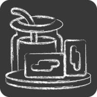 Icon Dulce De Leche. related to Argentina symbol. chalk Style. simple design editable. simple illustration vector