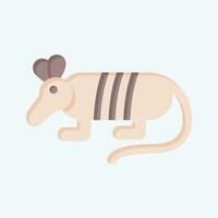 Icon Armadillo. related to Argentina symbol. flat style. simple design editable. simple illustration vector