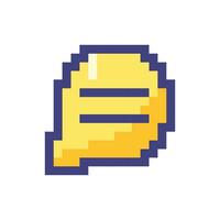 Buyer-to-seller chat pixelated RGB color ui icon. Real-time communication. Simplistic filled 8bit graphic element. Retro style design for arcade, video game art. Editable vector isolated image