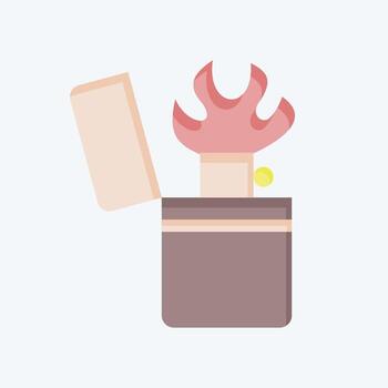 icono piromanía. relacionado a adiccion diccionario símbolo. plano estilo. sencillo diseño editable. sencillo ilustración vector