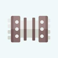 Icon Bandoneon. related to Argentina symbol. flat style. simple design editable. simple illustration vector