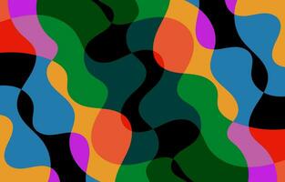 Abstract Colorful Groovy background design vector
