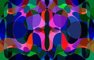 Abstract Colorful Groovy background design vector