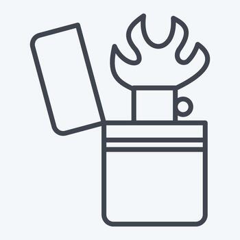 icono piromanía. relacionado a adiccion diccionario símbolo. línea estilo. sencillo diseño editable. sencillo ilustración vector