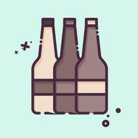 Icon Alcohol. related to Addiction Dictionary symbol. MBE style. simple design editable. simple illustration vector