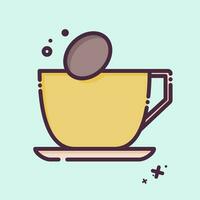 Icon Caffeine. related to Addiction Dictionary symbol. MBE style. simple design editable. simple illustration vector