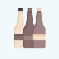 Icon Alcohol. related to Addiction Dictionary symbol. flat style. simple design editable. simple illustration vector