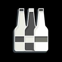 Icon Alcohol. related to Addiction Dictionary symbol. glossy style. simple design editable. simple illustration vector