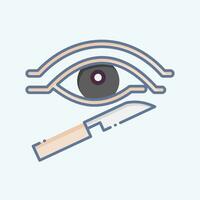 Icon Plastic surgery. related to Addiction Dictionary symbol. doodle style. simple design editable. simple illustration vector