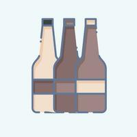 Icon Alcohol. related to Addiction Dictionary symbol. doodle style. simple design editable. simple illustration vector