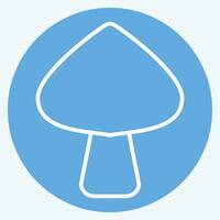 Icon Hallucinogenic. related to Addiction Dictionary symbol. blue eyes style. simple design editable. simple illustration vector