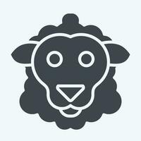 Icon Sheep. related to Animal symbol. glyph style. simple design editable. simple illustration vector