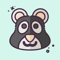 Icon Panda. related to Animal symbol. MBE style. simple design editable. simple illustration vector