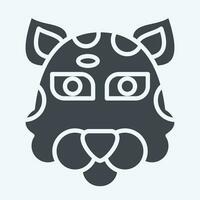 Icon Jaguar. related to Animal symbol. glyph style. simple design editable. simple illustration vector