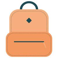 School bag. Vector flat illustration