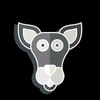 Icon Kangaroo. related to Animal symbol. glossy style. simple design editable. simple illustration vector