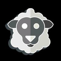 Icon Sheep. related to Animal symbol. glossy style. simple design editable. simple illustration vector