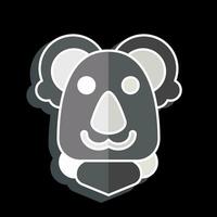 Icon Koala. related to Animal symbol. glossy style. simple design editable. simple illustration vector