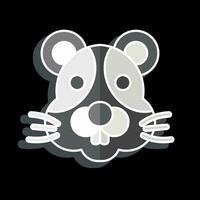 Icon Hamster. related to Animal symbol. glossy style. simple design editable. simple illustration vector