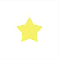 amarillo estrella icono vector ilustración símbolo