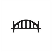 puente icono vector ilustración símbolo