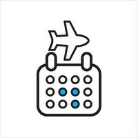 flight schedule icon vector illustration symbol