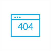 404 no encontró icono vector
