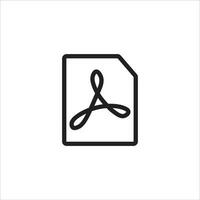 pdf file icon vector illustration symbol