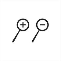 Lens, magnifying glass icon vector illustration symbol